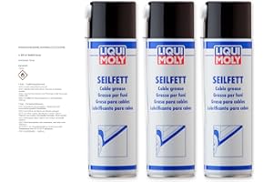 ‎LIQUI MOLY 3x LIQUI MOLY 6135 Seilfett Spray Hohlraumversiegelung Dose Aerosol 500ml