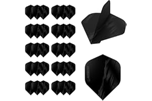 RUTHLESS Dart Flights | Premium 100 Micron Standard Number 2 Shape Rip Torn Design, Red, White, Blue, Black, Multiple Pack Sizes