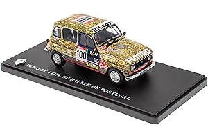 OPO 10 - Coche en Miniatura 1:43 Compatible con Renault 4 GTL DU Rallye DU Portugal - Hachette IXO R4 4L - 4L076