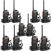Retevis RT24 Walkie Talkie, Professional Walkies with Penring, PMR446 Unlicensed 16 Channel CTCSS/DCS, Rechargeable Walkie Ta