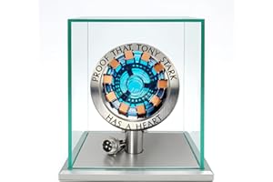 Lonyiabbi 1:1 Arc Reactor MK1 Model LED Light Vibration Sensing Control USB Interface Finished Product Display Box Toys Gift