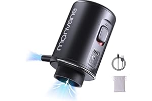 MONVANE Bomba de Aire Eléctrica para Bolsas Vacío Ropa, Bomba Eléctrica Inalámbrica para Bolsas Ropa, Recargable por USB tipo C, Ideal para Viajar