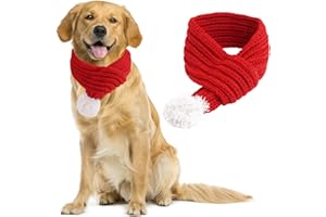 Amaxiu Christmas Dog Winter Knitted Scarf (Large)