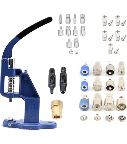 Set di pressa a pressione con leva, utensili a pressione e 50 bottoni
