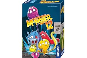 KOSMOS 680688 Monster 12, lustiges Würfelspiel, für 2-5 Personen ab 7 Jahren, in praktischer Open & Play Magnet-Box, Reise-Spiel, kleines Geschenk für Kinder und Erwachsene, Partyspiel