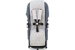 JYOKO Kids Colchoneta para Silla de Paseo Gemelar en algodón (Picnic Vichy)