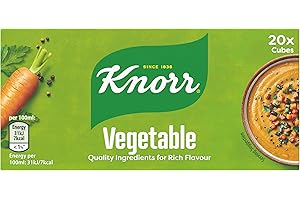 Knorr Vegetable Stock Cubes gluten-free to add a rich flavour to vegetable-based and vegetarian meals 20x 10 g