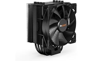 ‎BE QUIET! be quiet! Pure Rock 2 Black, CPU Cooler, 150 W TDP, Pure Wings 2 120 mm PWM, 4 x 6 mm Heat Pipes, Asymmetric Design, Single Tower, BK007