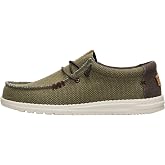 HEYDUDE Wally Braided Mokasen Erkekler i&ccedil;in, Yeşil/Kahverengi - 40003-3CI
