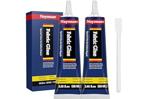NAYRMAER 120ml Fabric Glue, Strong Material Glue for Clothes, Fabric, Upholstery, Textile and Felt