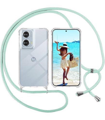 Custodia Per Motorola Moto Edge 50 Neo - Con Vetro Temperato E Collana, Antiurto, Rosa - Foto 8