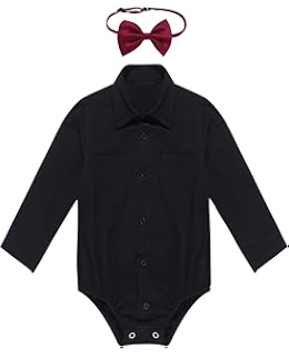 baby boy white dress shirt onesie