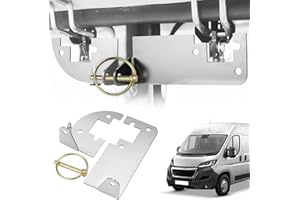 Mellbree Hecktürverriegelung H1/H2 Dach ohne Bohren Einbruchschutz, Upgrade Klappsplint Prick Stop Sicherung für FIAT Ducato, Jumper, Boxer X250 X290 Wohnmobil Zubehör
