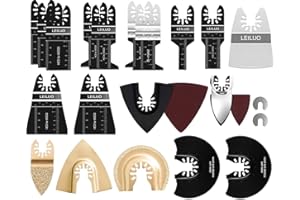 Ostrza oscylacyjne LEILUO oscylacyjne do cięcia metalu, drewna, plastiku, szybkie uwalnianie, zestaw narzędzi wielofunkcyjnych, pasuje do Dewalt Worx Rockwell Milwaukee, Makita Ryobi, Silverline,