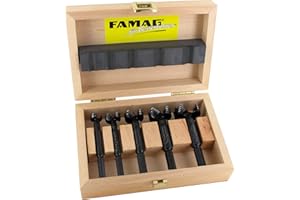 FAMAG Bormax 2.0 AO Ensemble de Foret Forstner 5-Pièces D=15,20,25,30,35mm dans la Boite
