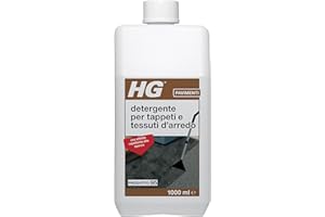 HG Detergente per Moquette, Tappeti, Cuscini del Divano, Mobili, Tende per Interni ed Esterni, Tappezzeria e Tessuti, Rimuove lo Sporco in Modo Rapido, 1 L (151100108)