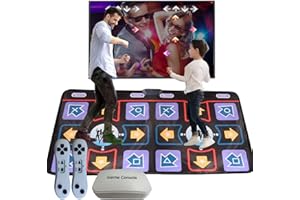 DAMCOOLA Dance Mat for Adults and Kids - Plug and Play Electronic Dance Pad Game for TV, Fun Kids Dancing Exercise game,Christmas Birthday Gifts Ideas for Girls and Boys,Blue