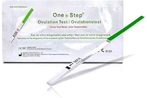 ‎ONE+STEP 50 Stück One+Step Ovulationstest mit optimaler Sensitivität 20 miu/ml - Fruchtbarkeitstest für Frauen - Ovulationstests für Eisprung bei Kinderwunsch - Urinteststreifen schwanger werden