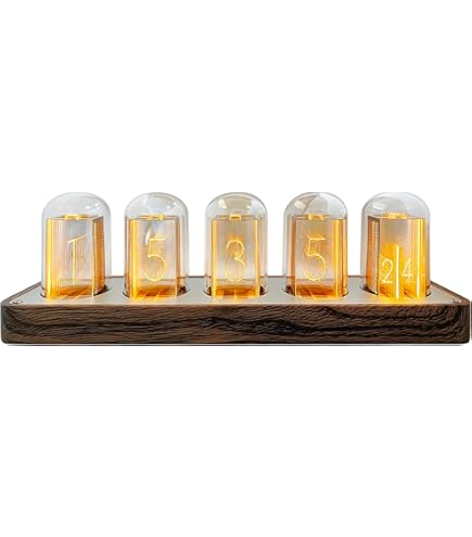 ClocTeck Nixie Tube Clock - Retro Digital Desk Clock, Supports Wi-Fi