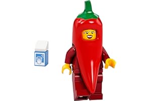 FIRMANSAM Fireman Sam Selección: Lego Minifigures 71032 – Serie 22 – Figuras coleccionables (02 – Mujer en disfraz de chili)