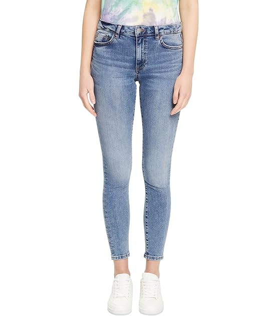 Skinny Jeans mit mittlerer Bundhöhe
