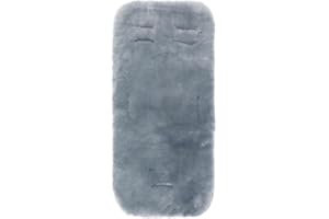 Fillikid Lammfelleinlage 73x33 | Premium Merino Lammfell für Kinderwagen, Buggy & Autositze | Kuschelig weich, ganzjährig nutzbar mit Gurtschlitzen | Universal Bezug | Inkl. Baumwoll-Windel