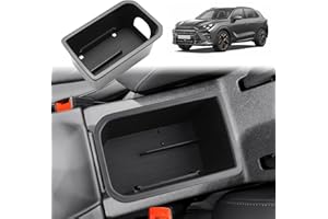 GAFAT Compatible with New Cupra Terramar 2025 2026 Center Console Storage Box, Armrest Organizer Shelves for Terramar VZ 2.0/1.5 Hybrid VZ, Multifunctional, with Non-Slip Rubber Mat