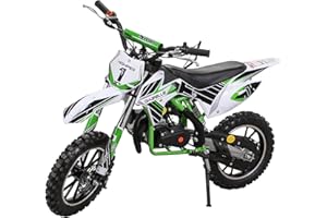 ‎ACTIONBIKES MOTORS Actionbikes Motors Kinder Crossbike Gazelle | 2-Takt 49 ccm Motor bis 𝟑𝟓 km/h - Motorrad - Pocket Bike - Dirt Bike - Motocross - Pocketbike - Motorsport - Dirtbike - Enduro ab 6 Jahren (Grün)