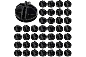 MAYULA ManLee 40pcs Connecteurs en Plastique Cube de Rangement Noir Cube de Grille Connecteurs Raccord Meuble de Rangement Portable en Plastique pour Cubes de Rangement Rayonnage Armoire Modulaire