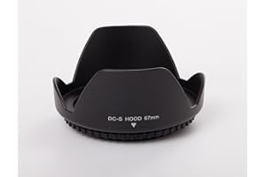 vhbw Capucha Lente para Objetivo con Rosca Interna 67 mm Compatible con Canon, Olympus, Panasonic, Sony, Nikon, Ricoh, Sigma, Samsung Fuji - Parasol Objetivo, Negro