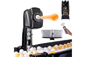 Gguwug Robot de Tenis de Mesa La máquina de Pelotas de Ping Pong Sirve Pelotas de Ping Pong de regulación de 40 mm Máquina automática de Tenis de Mesa para Entrenador en Solitario para Principiantes