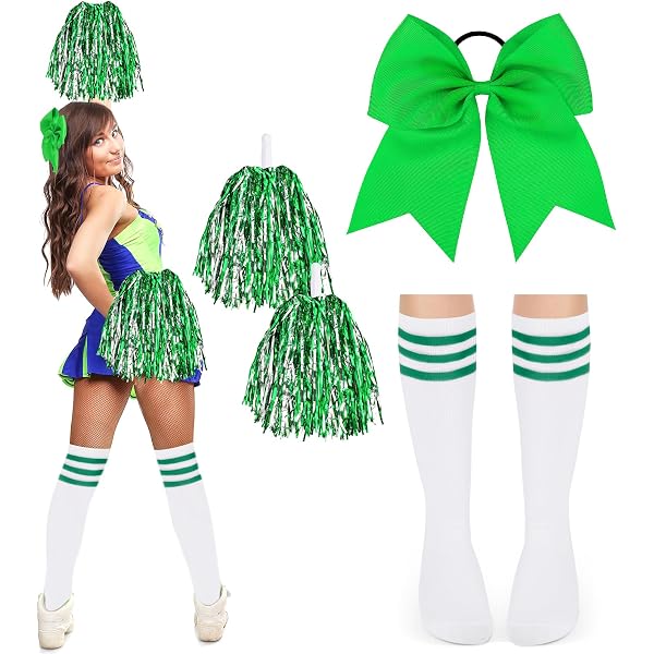 4 Große Cheerleader-Schleifen Aus Ripsband – 20,3 Cm, Perfekt Für Sportwettbewerbe & Als Haarschmuck