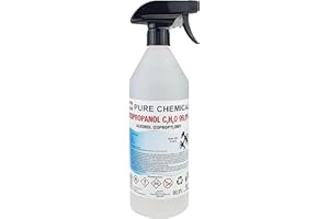‎PURE CHEMICAL BY CHOSA CHOSA Isopropanol 99,9% Sprühflasche - Isopropylalkohol Hohe Reinheit - IPA Reinigungsalkohol & Entfetter - Reiner Alkohol zum Reinigen für Haushalt, Werkstatt, Elektronik und Kosmetik (1L + spray)