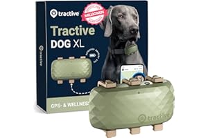 Tractive XL GPS Tracker für Hunde, Empfohlen von Martin Rütter, Bis zu 1 Monat Akku, Weltweite Live-Ortung, Weglaufalarm, Ges