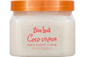 Tree Hut Shea Sugar Scrub Coco Colada, 510.3 g, Ultra Hydrating and Peeling Scrub for Nourishing Essential Body Care