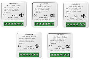 proAMEDEN Interruptor inteligente wifi 16A, MINI Smart switch wifi, Módulo interruptor, app Tuya/SmartLife, Compatible con Alexa, Google Home (5)