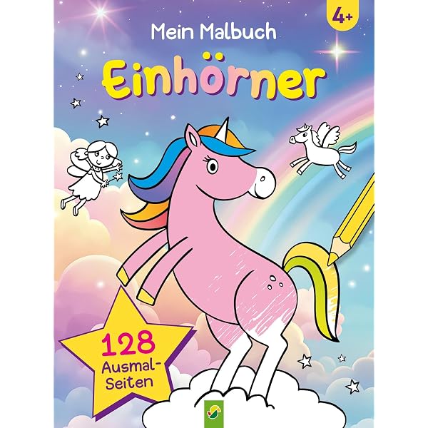 Malbuch Einhörner Für Kinder Ab 4 Jahren – 50 Magische Motive Zum Ausmalen, Fördert Kreativität & Feinmotorik, Inkl. Download-Möglichkeit