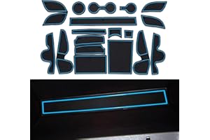 YEE PIN Alfombrillas Antideslizantes Tucson 2016 2019 Accesorios, Alfombras de Goma para Consola Central Portavasos Coche Interior