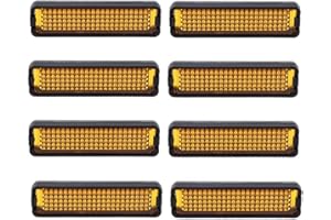 FURNRUBDEN 8 Pieces Bicycle Reflector Universal Bike Pedal Reflectors Cycling Reflective for Bike Safety Accessory