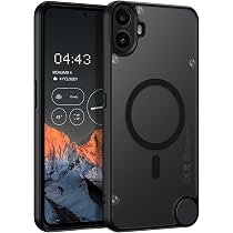 Guizzcg per Nothing Phone 2A/2A Plus Custodia TPU Bumper + Acrilico Trasparente Posteriore di Grado Militare Airbag Antiurto Protezione Contro le Cadute [1 pezzo di Vetro Protettivo], Nero