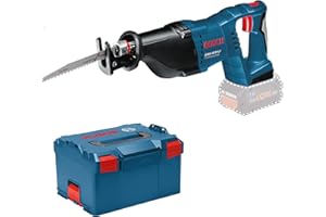 Bosch Professional 18V System sierra sable a batería GSA 18 V-LI (incl. 2 hojas de sierra sable [madera/metal], L-BOXX, sin batería/cargador)