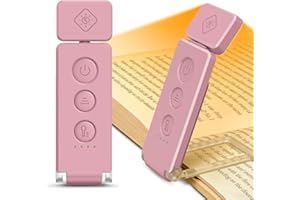 Glocusent Lámpara de lectura libro (Rosa)