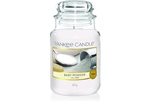 Yankee Candle Duftkerze im Glas (groß) | Baby Powder | Brenndauer bis zu 150 Stunden | Perfekte Geschenke für Frauen