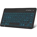 FOGARI Italiano Tastiera Bluetooth Portatile, Mini Retroilluminato Tastiera per iPad, Samsung, Huawei, iOS, Android, Windows,