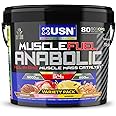 USN Muscle Fuel Anabolic Variety (Chocolate, Strawberry, Banana, Caramel Peanut) All-in-one Protein (4kg): Workout-Boosting, Protein Powder for Muscle Gain - New Formula