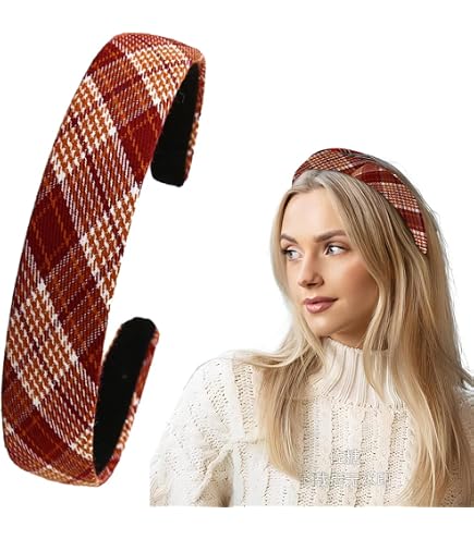 Fascia per capelli in tartan, accessori per capelli da donna e