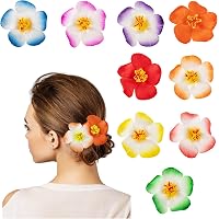 HIFOT 4er-Set Bunte Hawaii-Blumen Haarspangen – Für Frauen, Mädchen, Partys & Hochzeiten