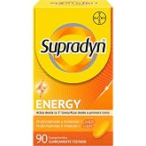 Supradyn Energy 90 Tablets with 13 Vitamins, 9 Minerals and Coenzyme Q10 | Multivitamin with 13 vitamins and 9 minerals; redu