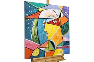 Kunstloft Quadro su tela | 100% DIPINTO A MANO | 80x80cm | Dipinto 'Dream full of Fantasy' | Astratto | Multicolore | Arte moderna