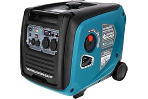 K&S KÖNNER&SÖHNEN Könner & Söhnen KS 4000iEG S portable LPG/petrol inverter generator 4000W, UK Standard Plug & 230V 2 x 13 Amp Plug Sockets, 2 USB ports, electric start dual fuel generator,silent inverter generator